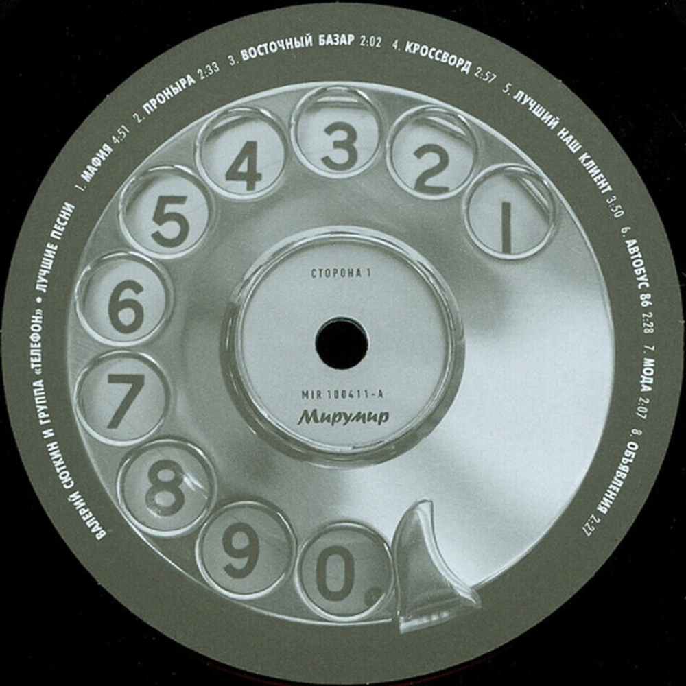 Валерий Сюткин и Группа Телефон / Лучшие Песни (LP)