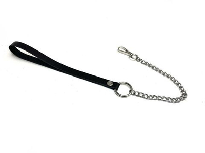 Поводок на цепочке Sex Game - 44 см. (Цвет: черный)