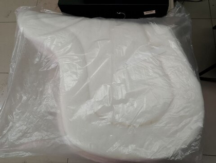 UMBRIA Амортизатор под седло из искусственного меха, трилистник, белый