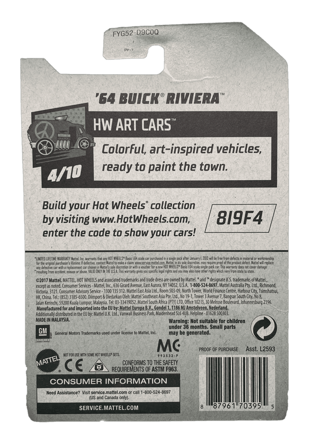 Hot Wheels '64 Buick Riviera (2019)