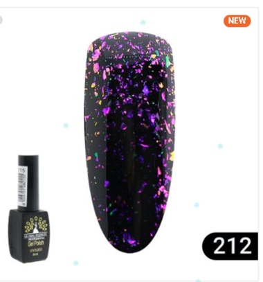 ГЕЛЬ ЛАК BLACK ELITE 212, GLOBAL FASHION 8 МЛ