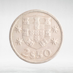 Portugal, 2.50 Escudos, 1967, VF