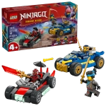 Конструктор LEGO Ninjago 71840 Дуэль гоночных автомобилей Rogue и Drix