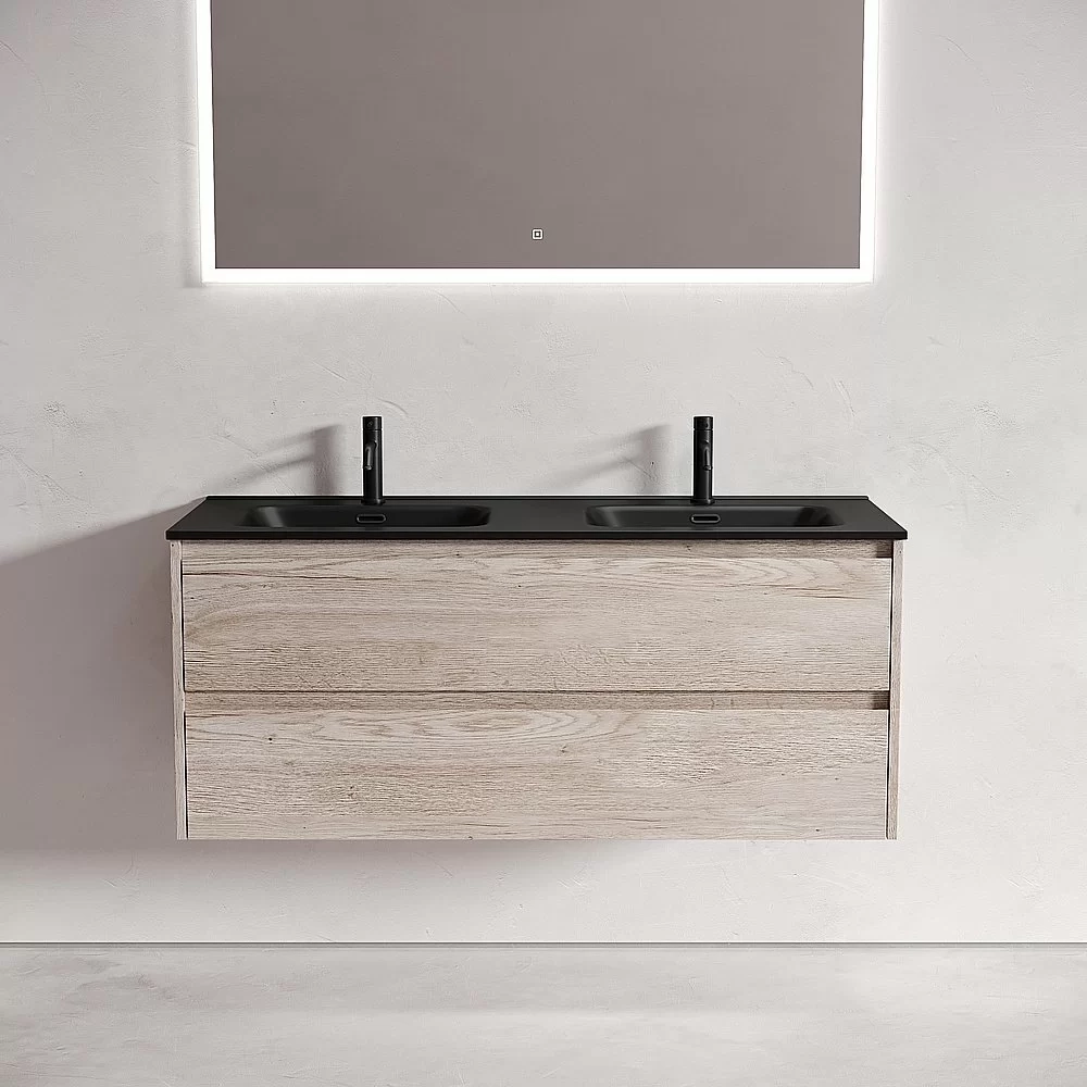 Тумба с раковиной Sancos Libra 120 LB120-2EG дуб галифакс натуральный