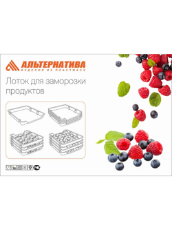 Набор лотков для заморозки продуктов 34х29х4см (6183)
