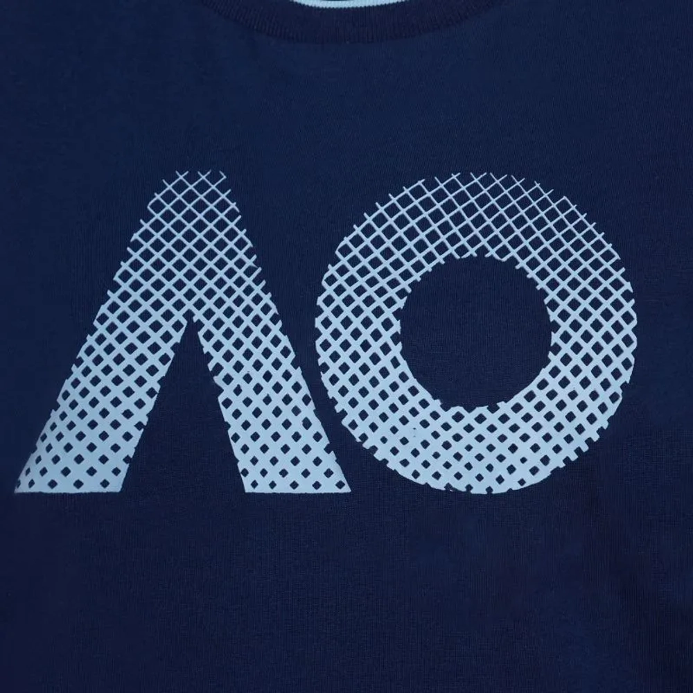 Женская теннисная футболка Australian Open AO Textured Logo - navy