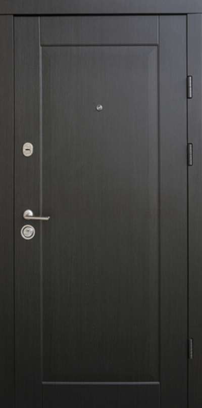 Входная дверь с шумоизоляцией 417 МДФ скол дуба чёрный/белый матовый