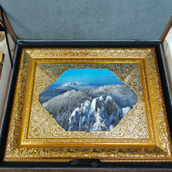 Панно с гравюрой "Зима"