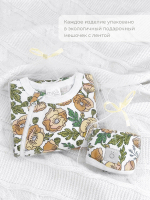 Утеплённый комбинезон с закрытой ножкой Mjölk Sleep and Play Маки NEW, уценка