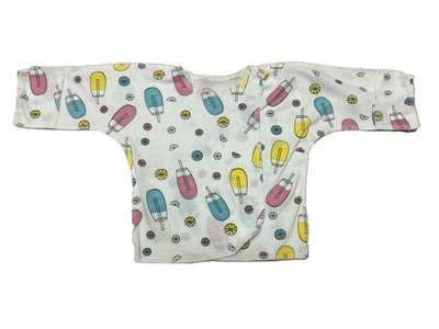 Распашонка с двумя кнопками из кулирки (100% хлопок) на рост 56 см