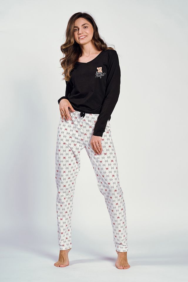 Контрастная пижама 25W Polly