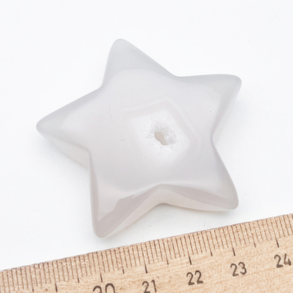 Халцедон, звезда, размер около 51*48 мм, цена за 1 шт