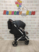 Коляска прогулочная Baballo Future 2024 черные блёски (белая рама)