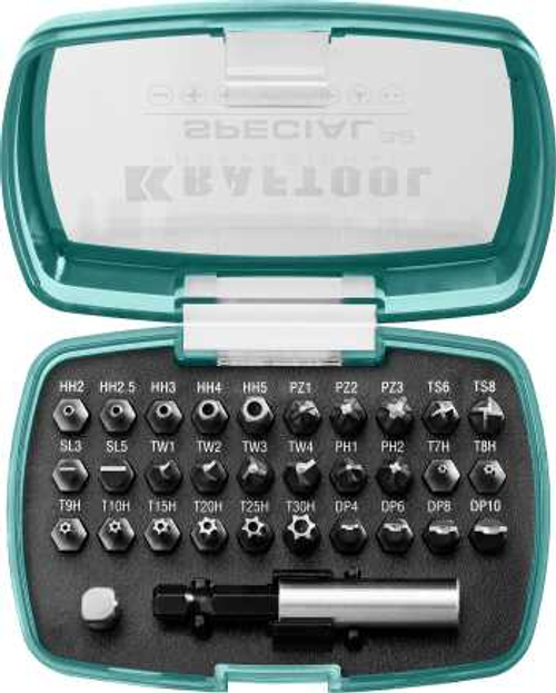 Набор специальных бит , 32 предмета, Cr-Mo, KRAFTOOL SPECIAL-32, 2610-H32