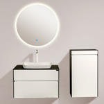 Тумба с раковиной Black&White Universe 80 см U907.800-1 white matt / lauren gold