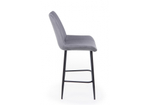 Барный стул Woodville Седа 360 темно-серый (zd 995), черный np, ножки черные