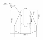 Гидрокрыло AL (Suz DF8-30A, DT9.9-15, Yam 9.9-40)
