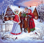 "Внученька"-1466 канва с рисунком