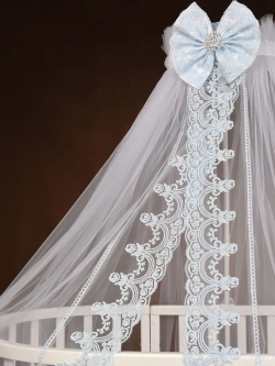 Балдахин с кружевом и брошью "Версаль"
