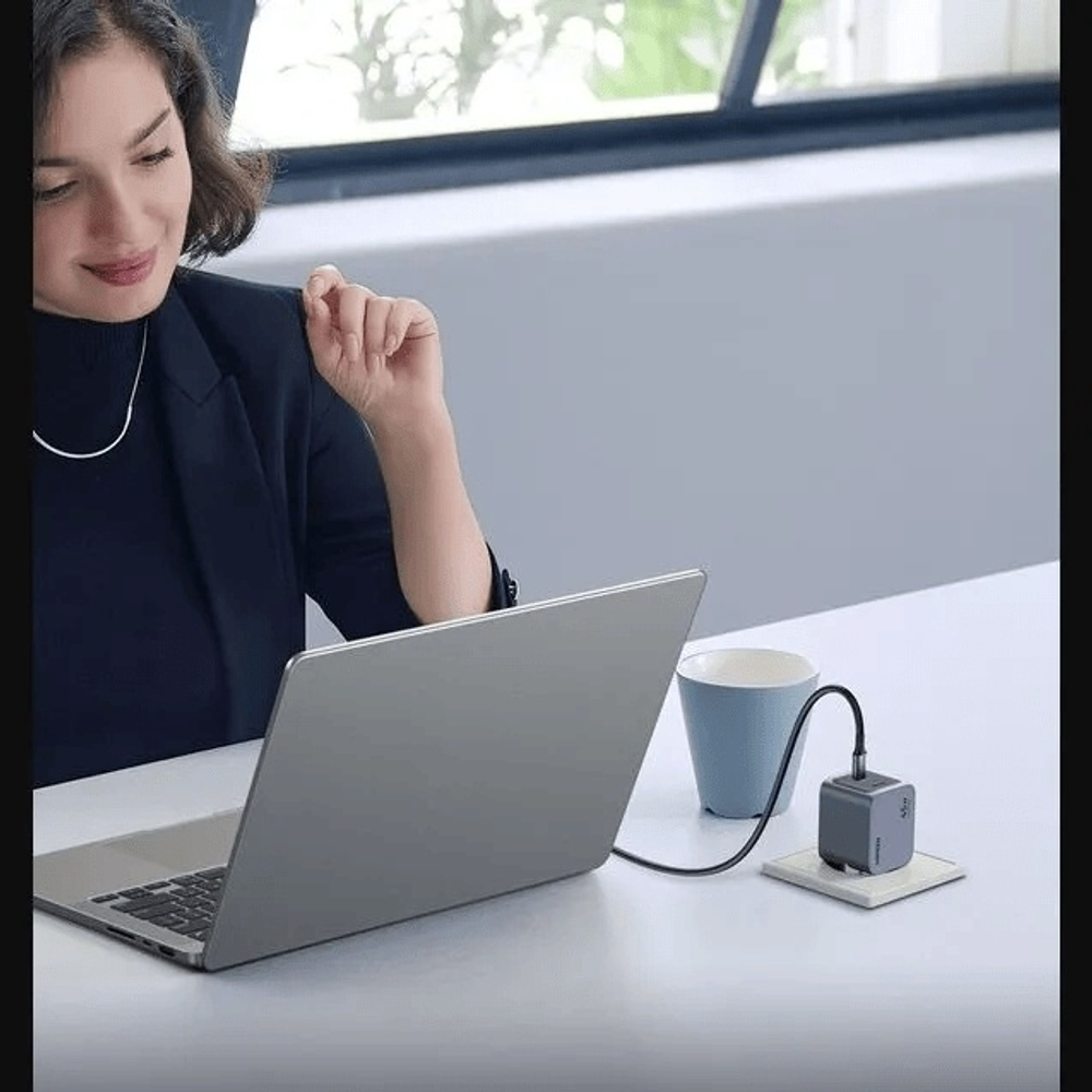 Зарядное устройство Ugreen X707 35008 USB Type-C серебристый