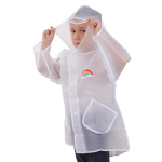 Дождевик с капюшоном, желтый, размер S D-4879