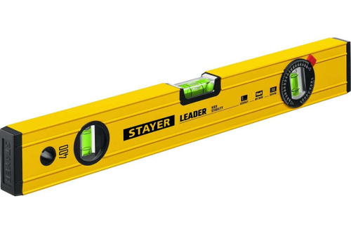 Уровень STAYER Leader 400 мм строительный фрезерованный 3466-040_z01