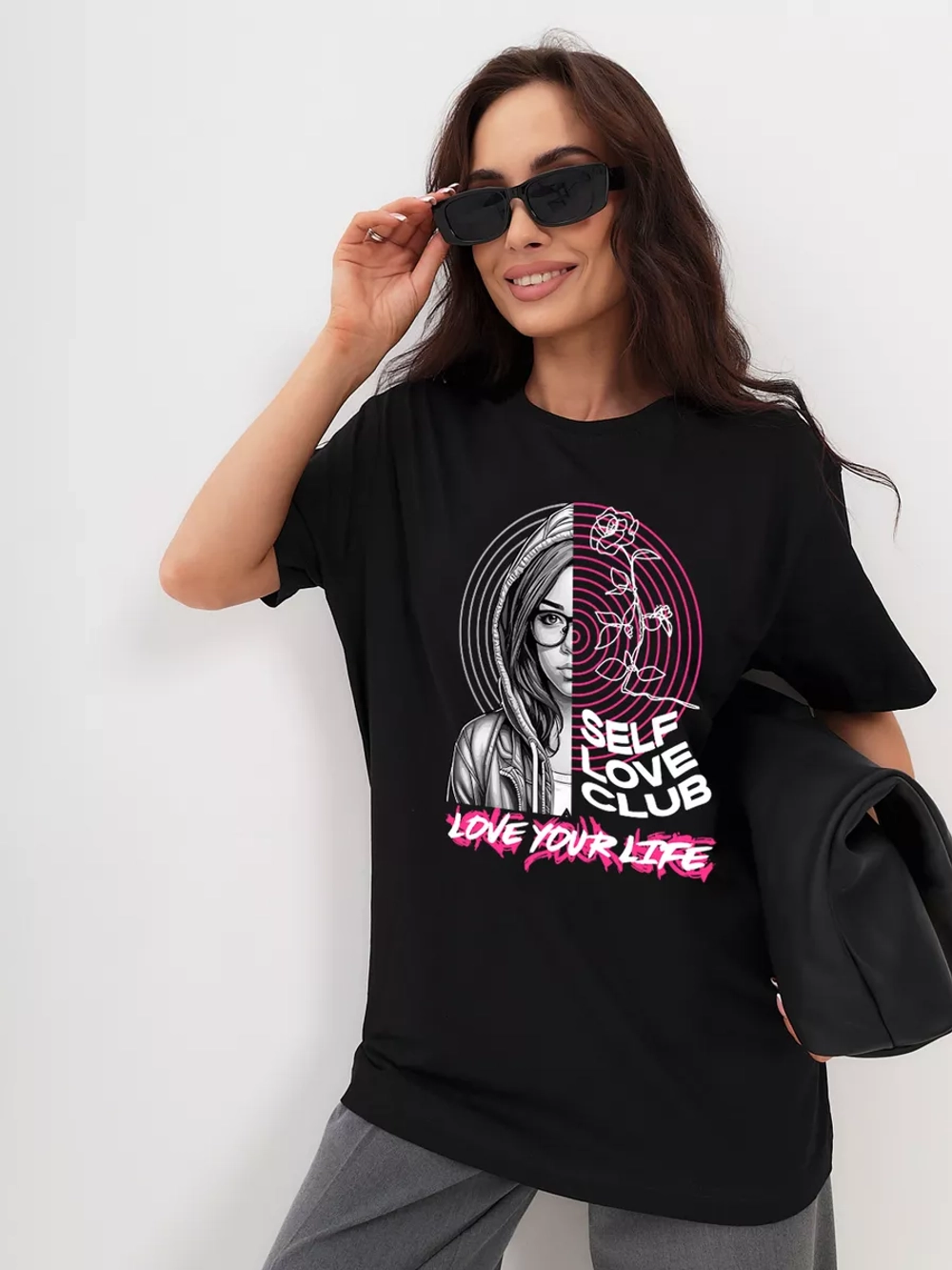 Футболка c принтом y2k ретро