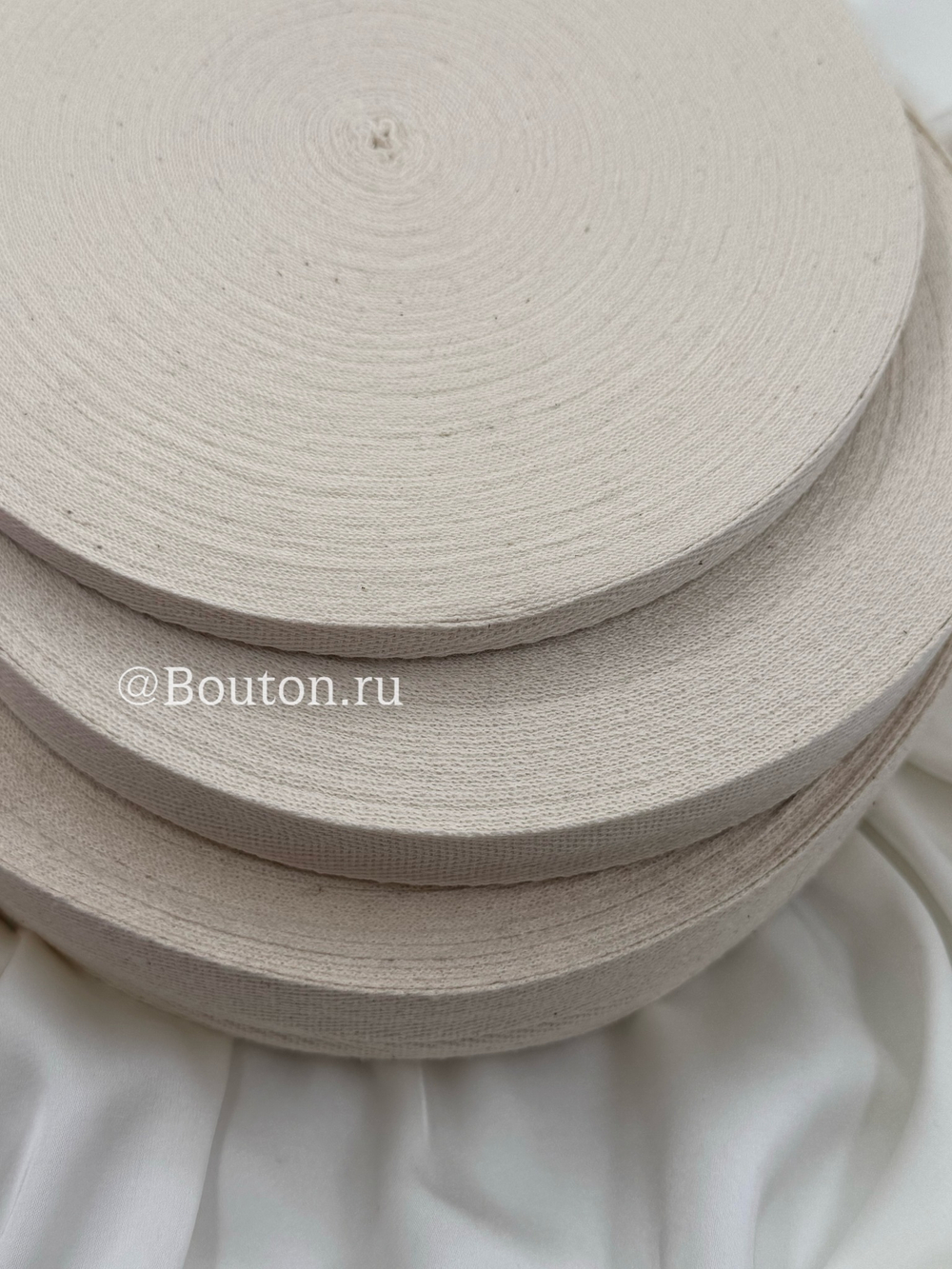 Киперная лента суровая бежевая