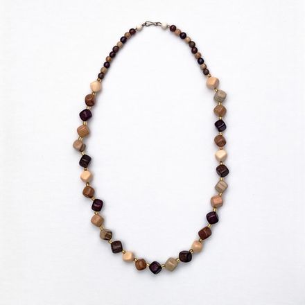 Деревянные бусы "Кубики"