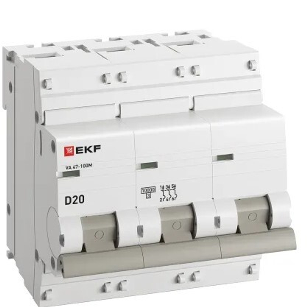 Автоматический выключатель  EKF mcb47100m-3-20D-pro
