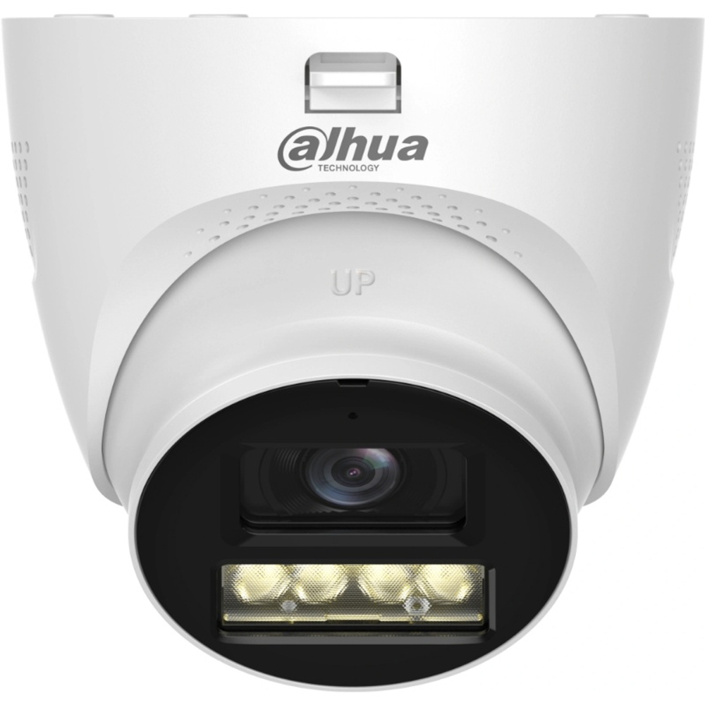 Уличная купольная HDCVI-видеокамера DAHUA DH-HAC-HDW1200TQP-IL-T-0280B, 2Мп; CMOS; объектив 2.8мм; ИК 40м, Led 40м; IP67