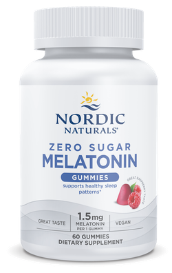 Zero Sugar Melatonin 1.5 mg 60 жевательных таблеток Nordic Naturals