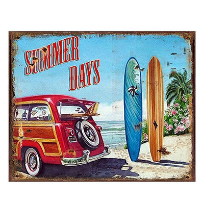 Табличка декоративная "Летние дни"  25x1x20см