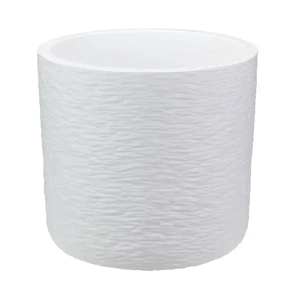 Кашпо СЛАНЕЦ D200мм 3,4л с вставкой Белый (комплект 12 шт)