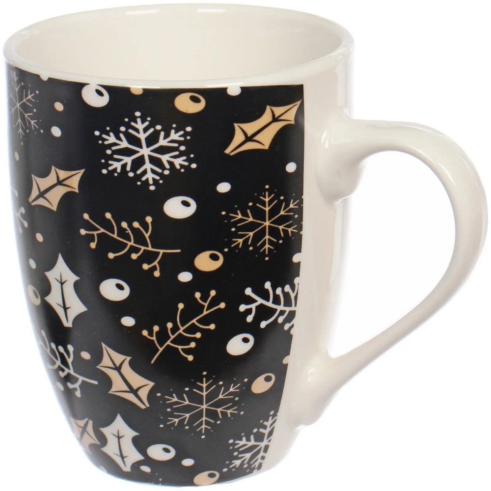 Кружка керамическая 350мл «Тепло праздника», микс рисунков