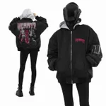 Купить Бомбер Heartz Double Barreled Oversized Embroidered Hooded Черный Бомбер Heartz Double Barreled Oversized Embroidered Hooded Черный