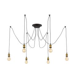 Citilux Эдисон CL451061 Люстра паук Венге Бронза