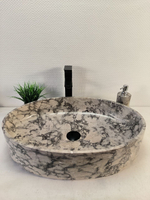 Раковина из мрамора Oval Doreng Grey Big OM-60097 (60*40*14)