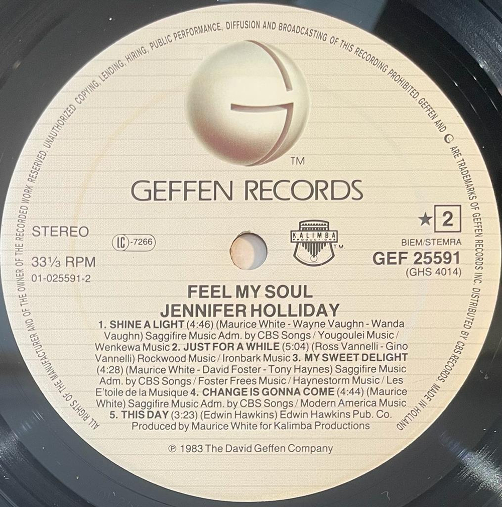 Jennifer Holliday- Feel My Soul (Голландия 1983г.)