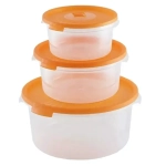 Комплект контейнеров СВЧ (0,,8,6) круглых с клапаномСМАЙЛ