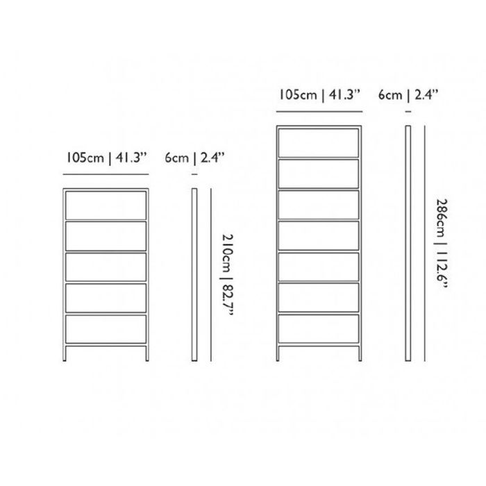 Полка Moooi Oblique Small RAL