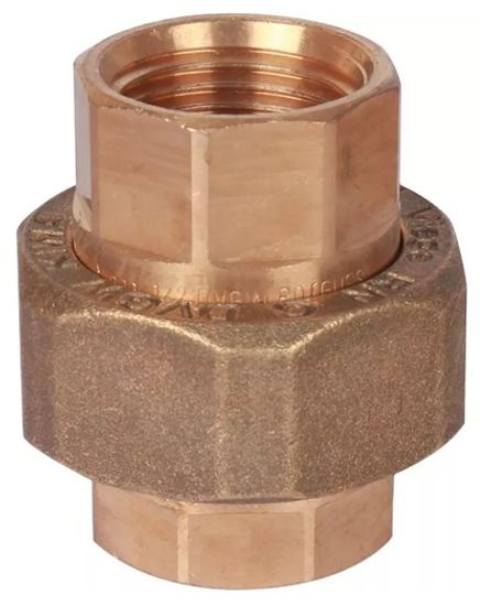 Viega американка ВР 1" (бронза) с плоским уплотнением