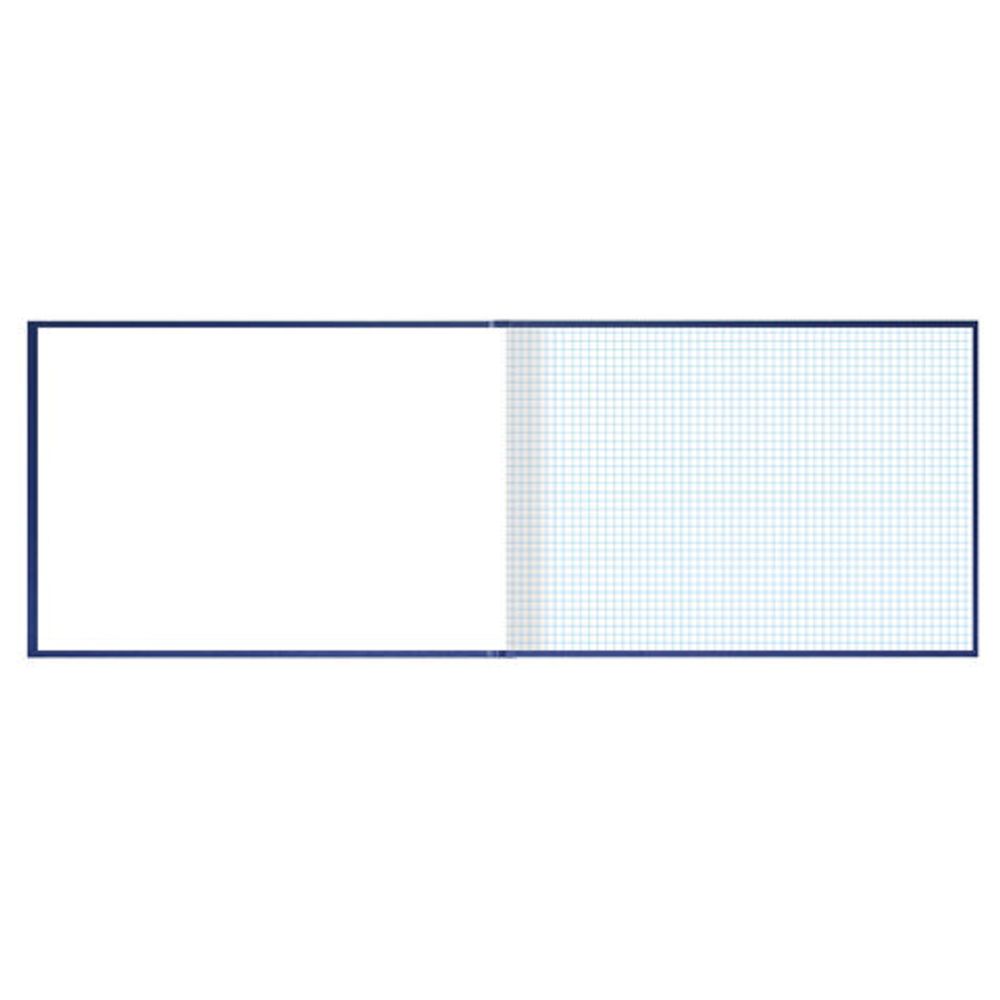 Книга учета 160 л., клетка, твердая, бумвинил, блок офсет, альбомная, А4 (210х295 мм), BRAUBERG, 130228, КОД_1С