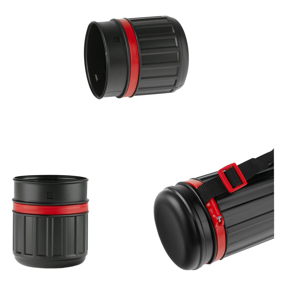 Тубус А0, диаметр 85мм. длина 630-1100мм, телескопический, на ремне, черный, Стамм