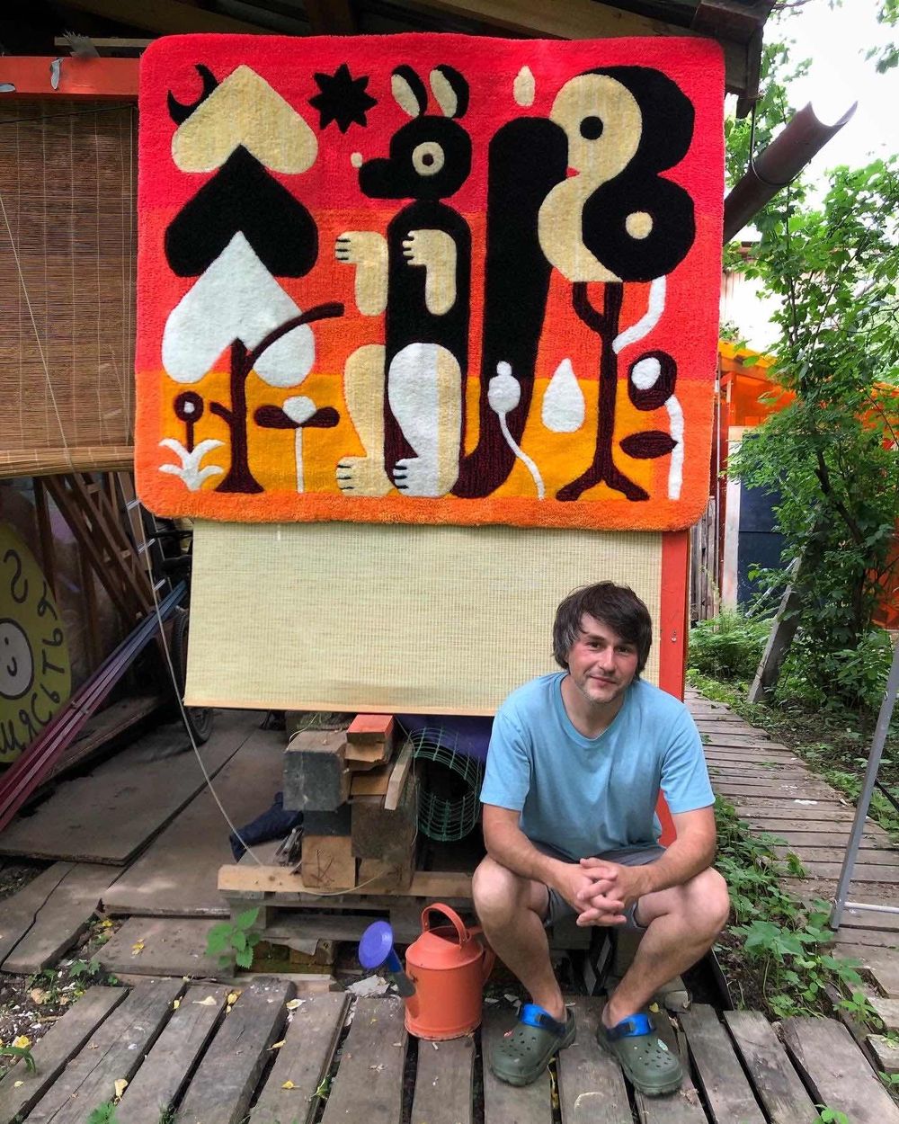 Коврик Plushedelica Рассвет в лесу