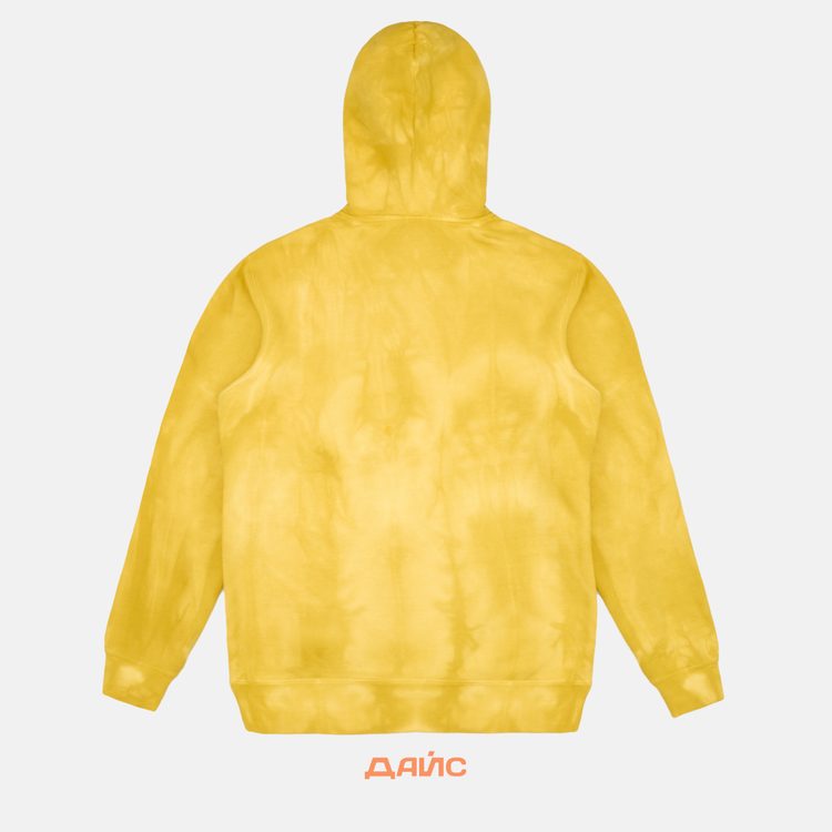 Толстовка мужская HUF Relax Tiedye артикул:PF00345-YELLW - купить в магазине Дайс