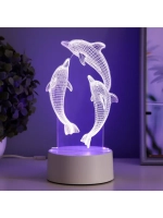 Светильник сенсорный «Дельфины» LED 7 цветов USB/от батареек