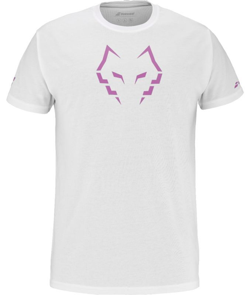 Мужская теннисная футболка Babolat Cotton Lebron - белый