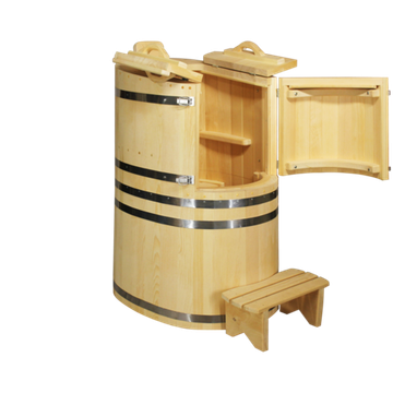 Комплект "БИЗНЕС ПРОТОЧНЫЙ" (кедровая бочка с парогенератором)