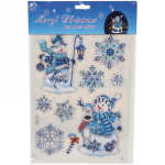 Набор наклеек «Зимние узоры» , лист 21,5х33,5 см,микс
